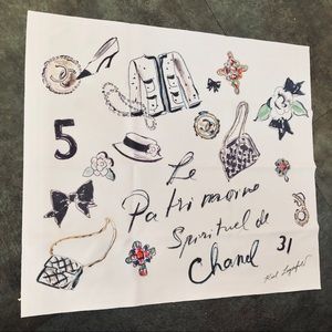 CHANEL Lagerfeld Coco Lens Eyeglass Cloth Cleaner